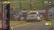 V8 Supercars Pukekohe Race 2 Start De Pasquale Crash/Huge Crash Brown in Pit Stop Entry