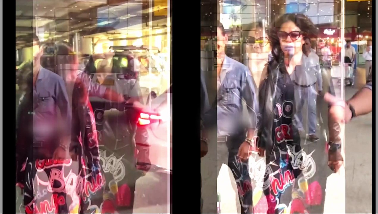 kajol spotted on airport,latest bollywood news,live news,nysha latest bollywood news, kajol devgan