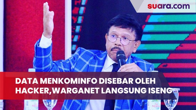 Heboh Diduga Data Menkominfo Disebar oleh Hacker Bjorka, Nama Kontak Johnny G Plate Habis Diisengi Warganet