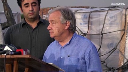 Inondations au Pakistan : "un carnage climatique", s'indigne M. Guterres