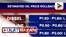 Rollback sa presyo ng produktong petrolyo, ipatutupad sa susunod na linggo