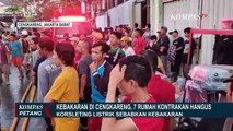 Diduga Korsleting Listrik, 7 Rumah Kontrakan di Cengkareng Hangus Terbakar!