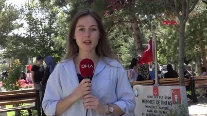 İDLİB ŞEHİDİ UZMAN ÇAVUŞ, MEZARI BAŞINDA ANILDI