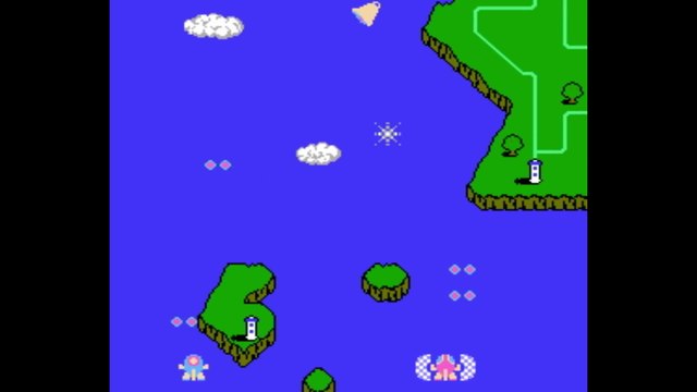 TwinBee (NES) 1 Person 2 Players - Complete - No Deaths