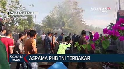 Rumah asrama PHB TNI terbakar