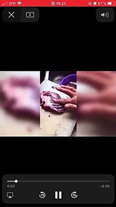 Son morceau de viande ne veut pas se laisser cu...