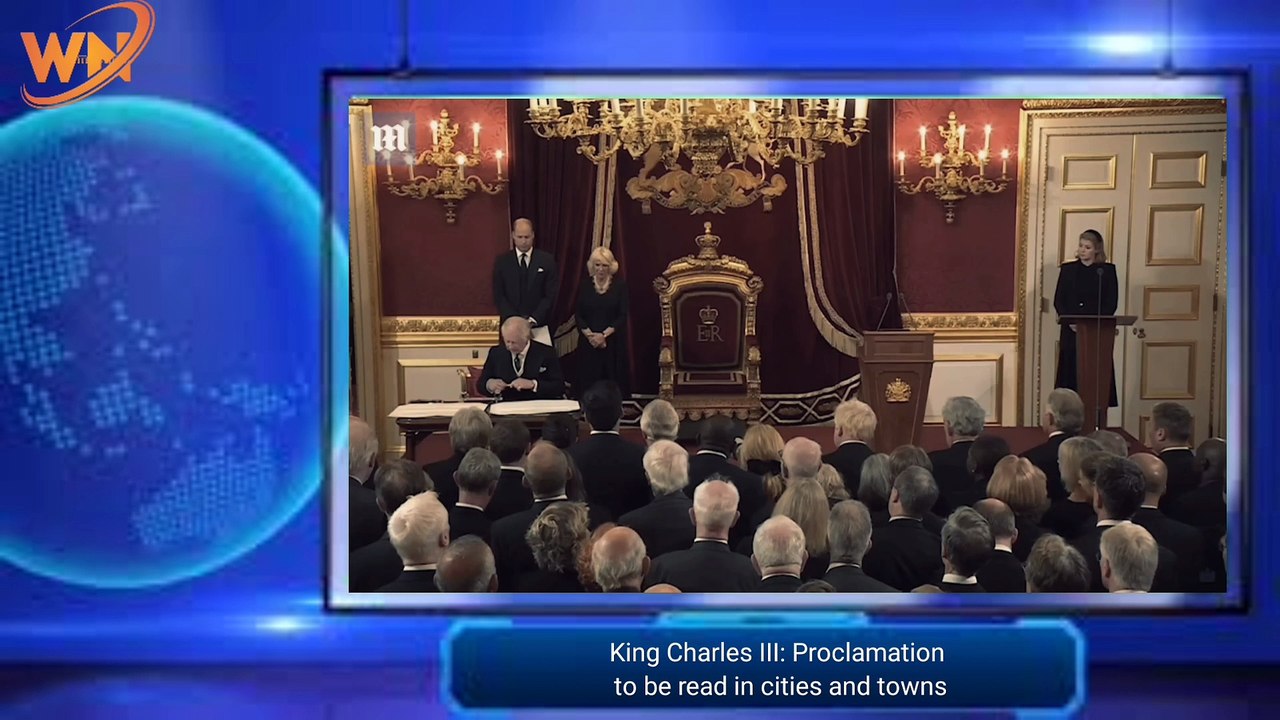 King Charles III  Proclamation to be read in cities and town