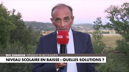Eric Zemmour : «Il y a une propagande à l’éducation nationale qui endoctrine nos enfants»
