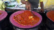 Indian Most Unique Pink Dosa   Amazing Street Dosa   Indian Street Food