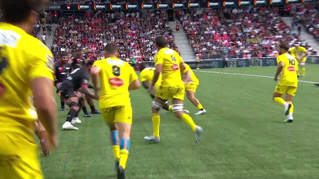 TOP 14 - Essai de Tawera KERR-BARLOW (SR) - LOU Rugby - Stade Rochelais - Saison 2022/2023