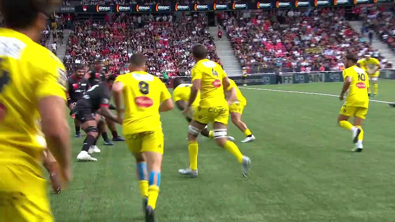 TOP 14 - Essai de Tawera KERR-BARLOW (SR) - LOU Rugby - Stade Rochelais - Saison 2022/2023