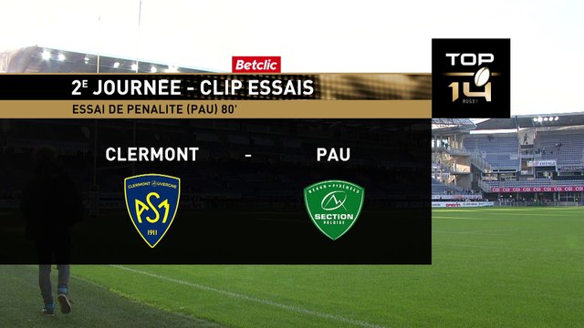 TOP 14 - Essai de pénalité (SP) - ASM Clermont - Section Paloise - Saison 2022/2023