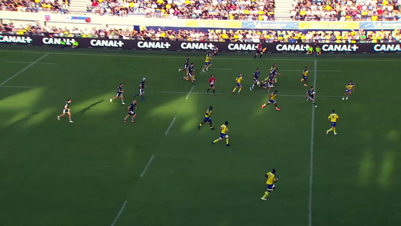 TOP 14 - Essai de Damian PENAUD (ASM) - ASM Clermont - Section Paloise - Saison 2022/2023