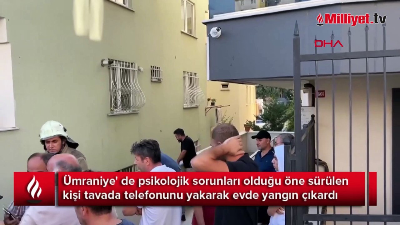 Telefonu tavada yakıp kendini odaya kitledi