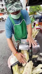 Thailand Style Sugarcane Juice Making #shorts