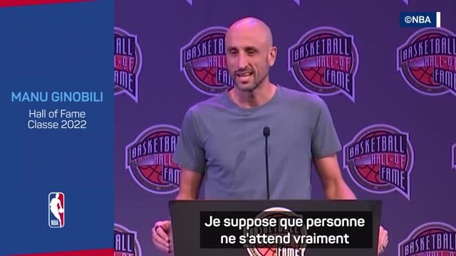 NBA - Ginobili : C'est irréel que je sois intronisé au Hall of Fame