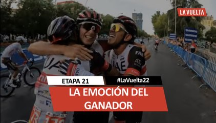 La emoción del ganador / Winner's emotion - Étape 21 / Stage 21 | #LaVuelta22