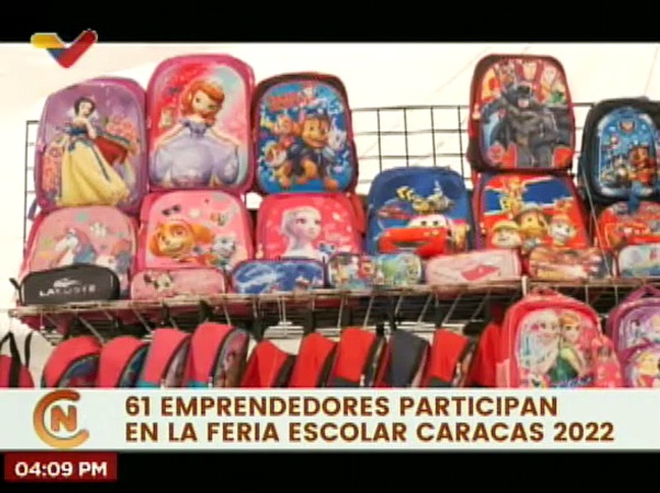 Un total de 61 emprendedores participan en la feria escolar en Plaza Caracas con precios asequibles