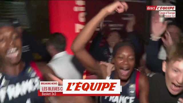 La joie des Bleues après leur titre - Basket 3x3 - Coupe d'Europe (F)