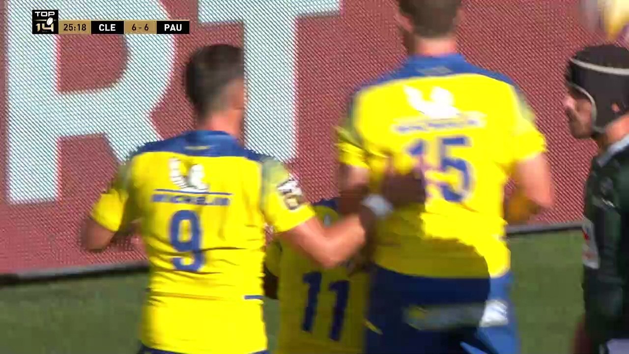 TOP 14 - Essai de Alivereti RAKA (ASM) - ASM Clermont - Section Paloise - Saison 2022:2023