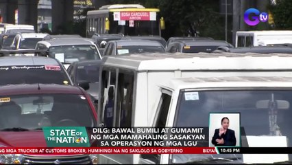 DILG: Bawal bumili at gumamit ng mga mamahaling sasakyan sa operasyon ng mga LGU | SONA