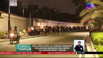 Visa applicants sa Korean Embassy, kailangan munang mag-book ng appointment online | SONA