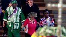 First mourners view the Queen's Lying in State