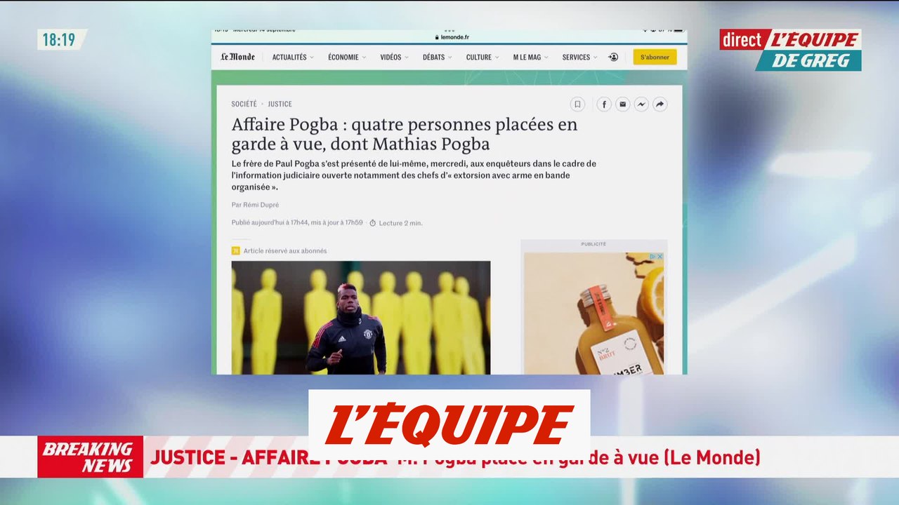 Mathias Pogba placé en garde à vue - Foot - Affaire Pogba