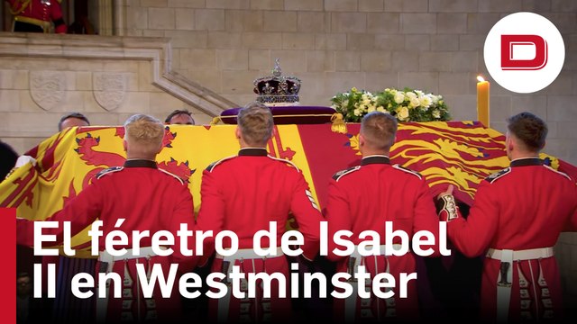 El féretro de Isabel II de Inglaterra ya se encuentra en el Palacio de Westminster