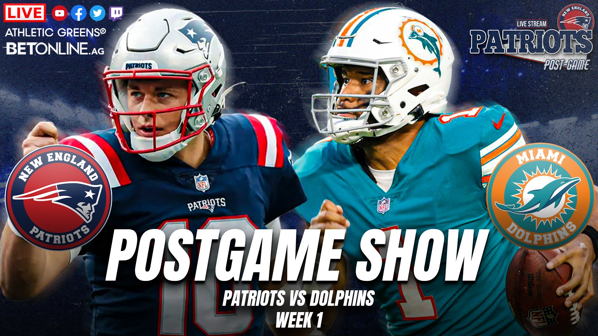 Patriots vs Dolphins POSTGAME Show - video Dailymotion