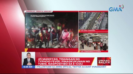 45 Mangyan, tinamaan ng typhoid fever | UB