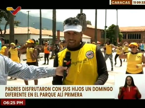 Familias caraqueñas disfrutan las actividades recreativas que ofrece el parque Alí Primera