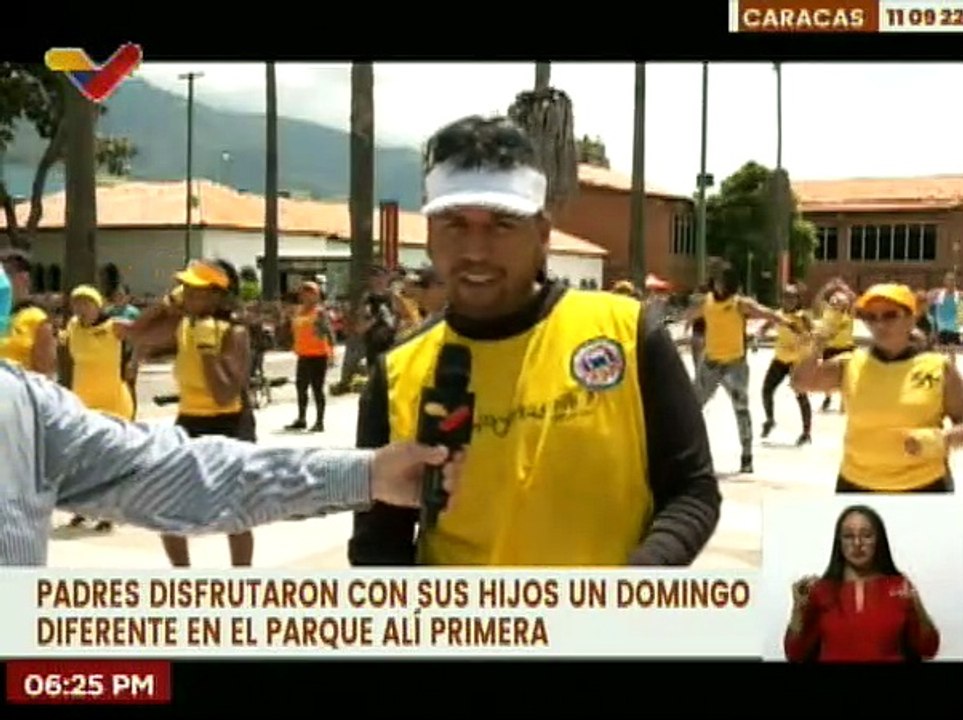 Familias caraqueñas disfrutan las actividades recreativas que ofrece el parque Alí Primera