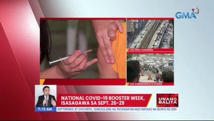 Nat'l COVID-19 booster week, isasagawa sa Sept. 26-29 | UB