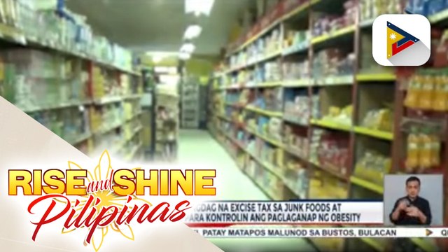 DOH, humihingi ng dagdag na excise tax sa junk foods at sweetened beverages para kontrolin ang paglaganap ng obesity