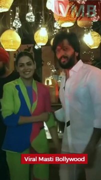 Ritesh Deshmukh & Genelia Deshmukh at Mira Kapoor birthday