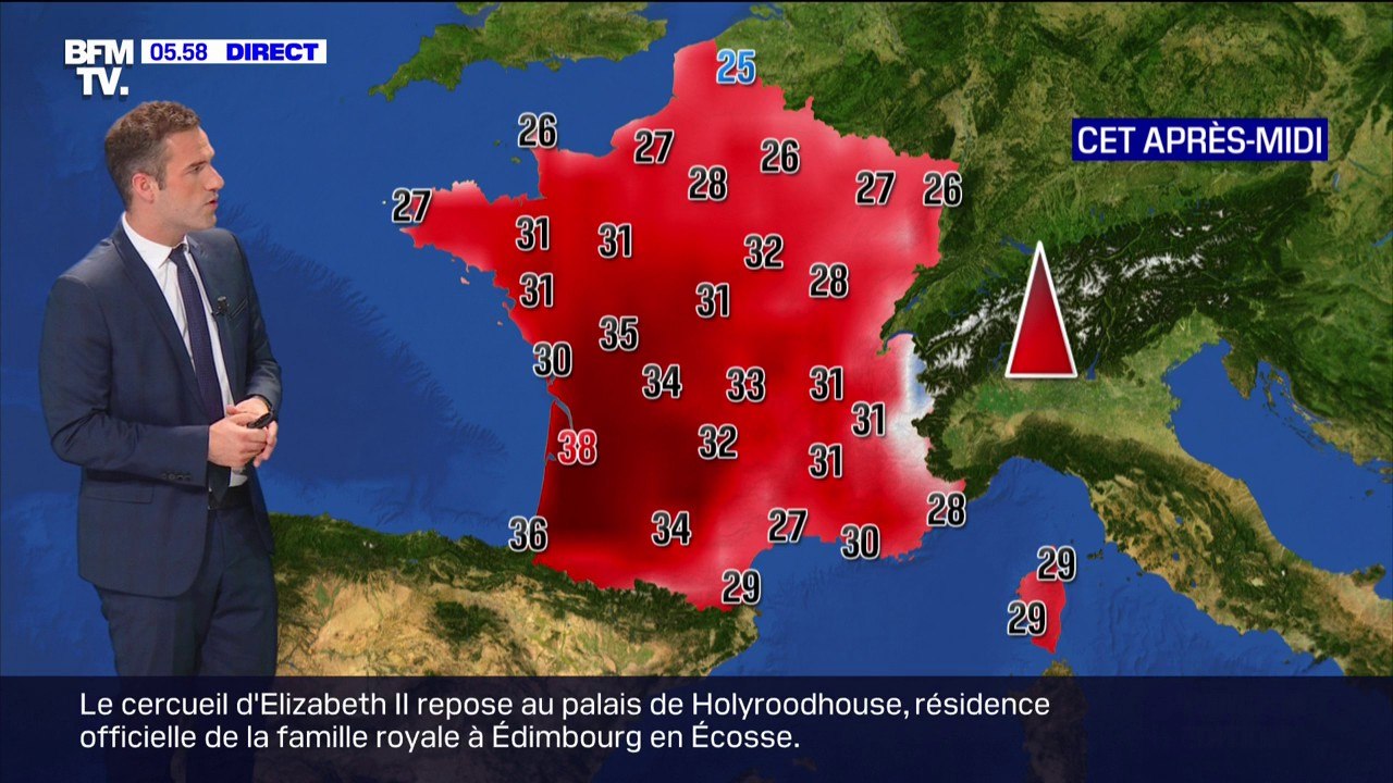 Un nouveau pic de chaleur ce lundi: jusqu'à 39°C prévu en Gironde