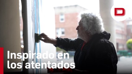 El español Cristóbal Garrabón crea mural inspirado en el 11S en Zona Cero