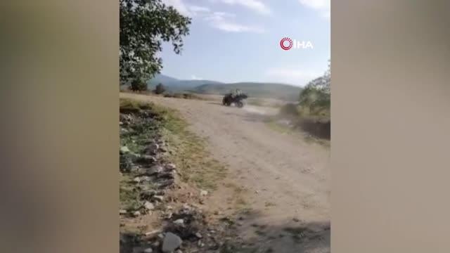 Son dakika haber! Babasının ATV kazasını görüntüledi... Baba oğlunun eğlenceli anları kazaya dönüştü