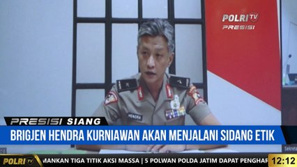 Brigjen Hendra Kurniawan Disidang Terkait Obstruction Of Justice