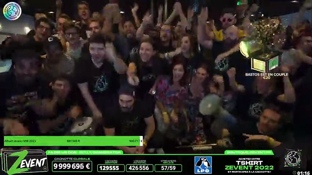 Le marathon caritatif "Z Event", qui a réuni 57 stars du jeu vidéo pendant plus de 50 heures de streaming, récolte plus de 10 millions d'euros pour financer cinq associations oeuvrant pour l'écologie - VIDEO