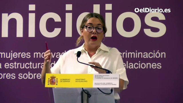 Ángela Rodríguez, Secretaria de Estado de Igualdad y contra la Violencia de Género: Más de la mitad de las mujeres asesinadas eran mayores de 60 años