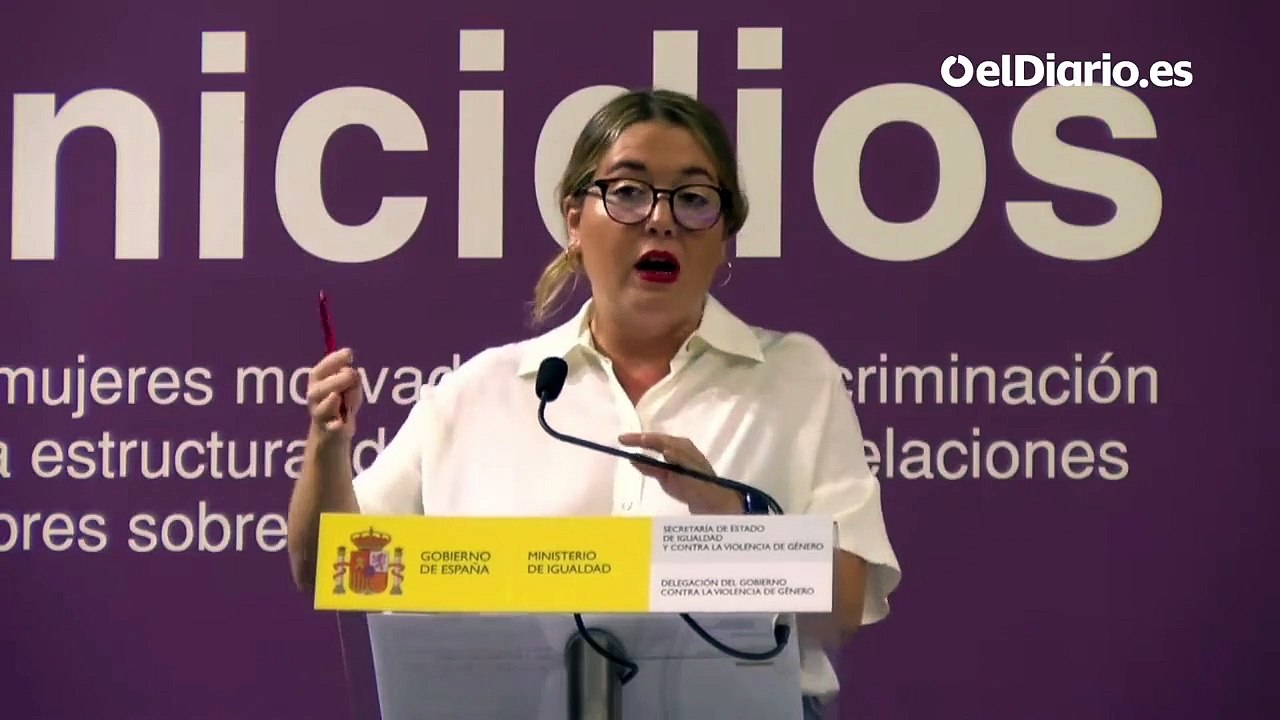 Ángela Rodríguez, Secretaria de Estado de Igualdad y contra la Violencia de Género: "Más de la mitad de las mujeres asesinadas eran mayores de 60 años"