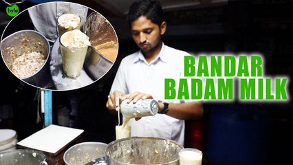 Famous Bandar Badam Milk | Indian Street Food  | Street Byte | Silly Monks