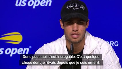 US Open - Alcaraz : "Soulever ce trophée aujourd'hui est incroyable pour moi"