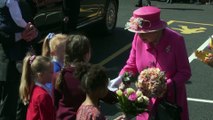 Archive footage of the Queen's 90th birthday