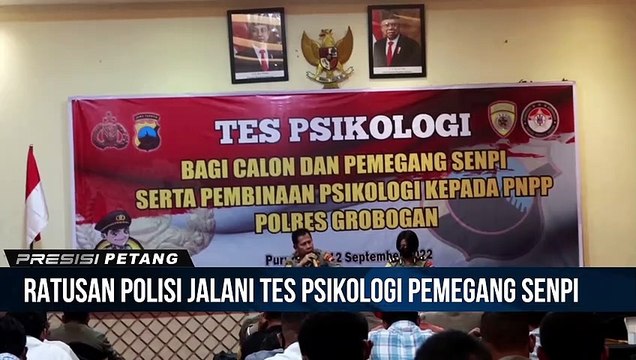 Ratusan Polisi di Polres Grobogan Jalani Tes Psikologi Pemegang Senpi