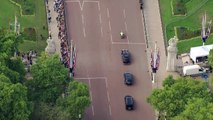 King and Queen Consort leave Parliament for RAF Northolt