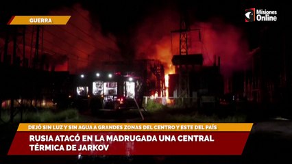 Rusia atacó en la madrugada una central térmica de Jarkov