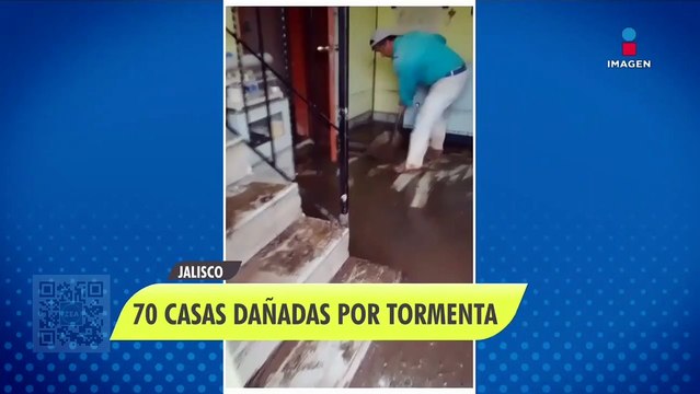 Tormenta en Amatitán, Jalisco, deja al menos 70 casas afectadas